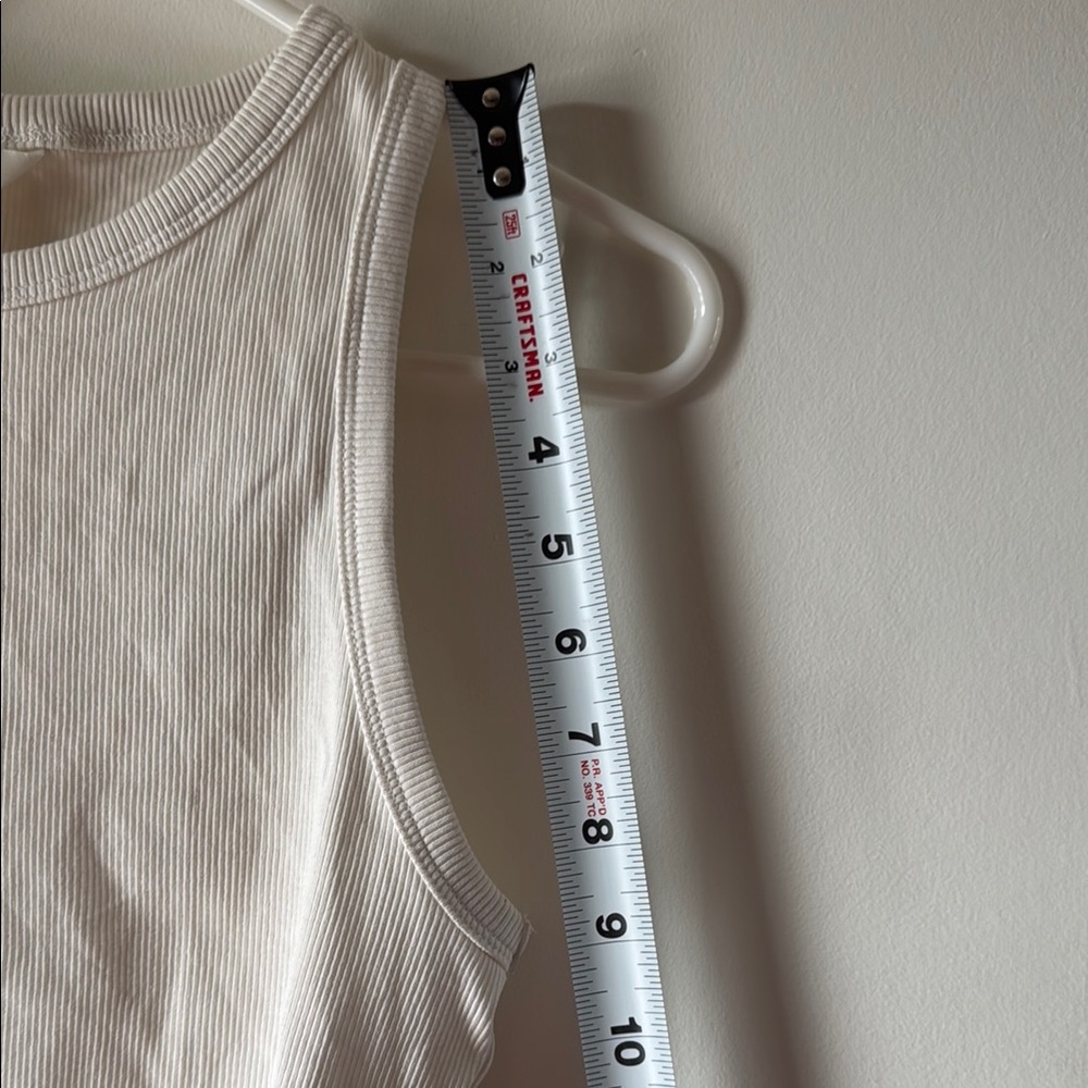 H&M Cream Ribbed Tank Top - Picture 7 of 7